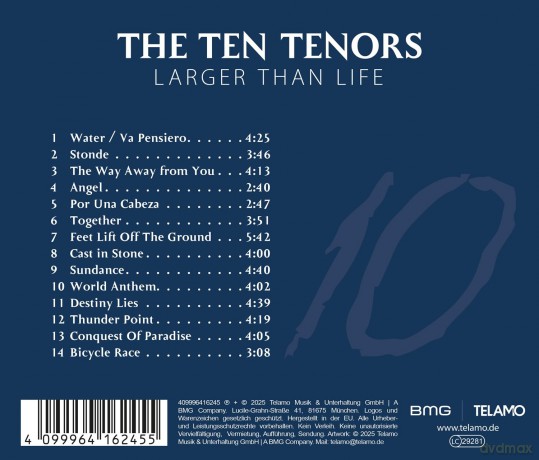Ten Tenors,The: Larger Than Life [CD]