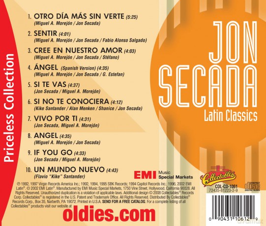 Jon Secada: Latin Classics [CD]