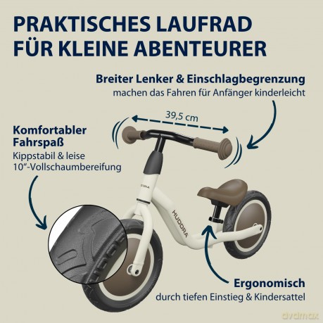 Laufrad ''Cruisy'' 10 Zoll, mocha