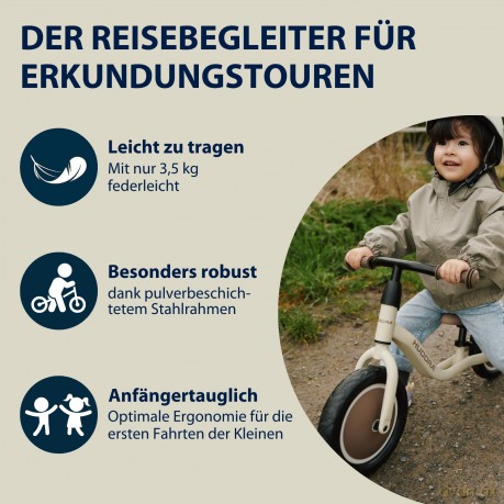 Laufrad ''Cruisy'' 10 Zoll, mocha