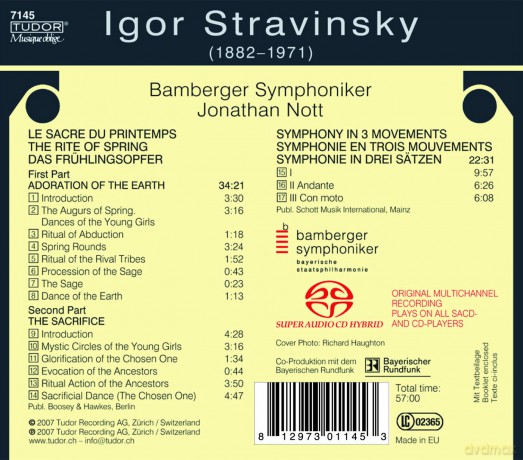 Nott,Jonathan/Bamberger Sympho: Le Sacre Du Printemps [CD]