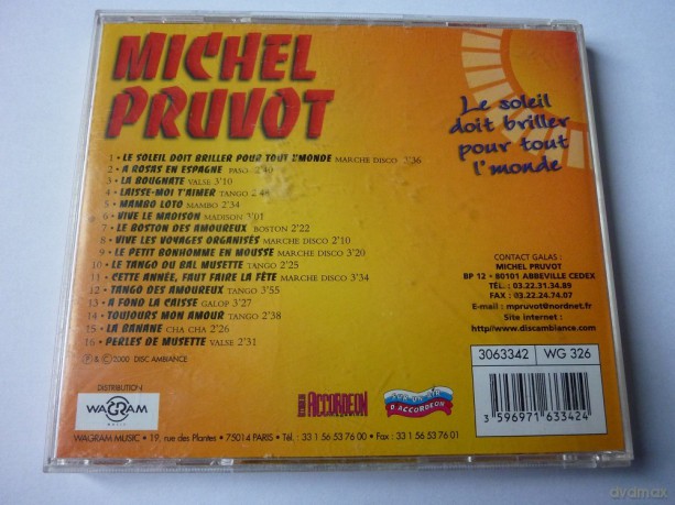 Michel Pruv0t: Le Soleil Doit Briller Pour Tout L'monde [CD]