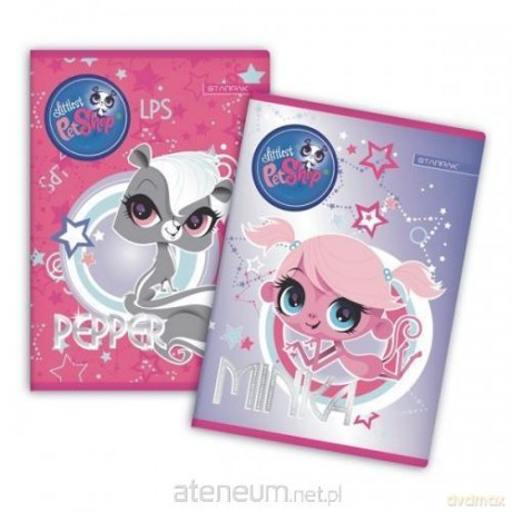 Zeszyt A5/16K kratka Littlest Pet Shop 20 sztuk