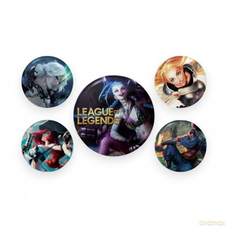 LEAGUE OF LEGENDS - Pack 5 Badges