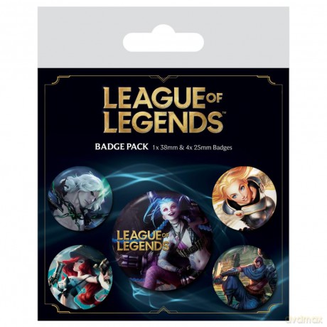 LEAGUE OF LEGENDS - Pack 5 Badges