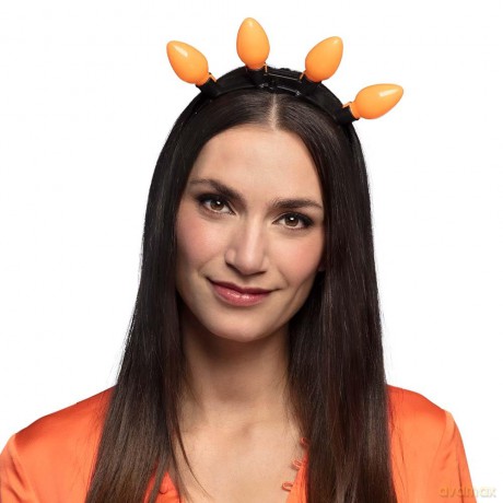 LED diadeem Party oranje