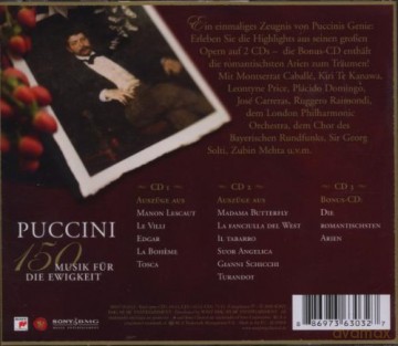Puccini 150 - Musik fur die Ewigkeit [3CD]