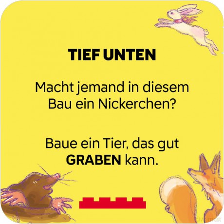 LEGO Rebuild Activity Cards Tiere