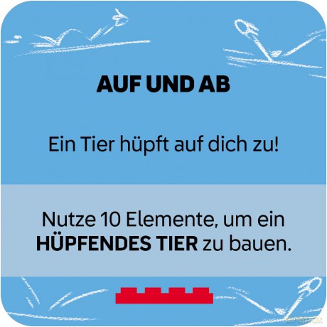 LEGO Rebuild Activity Cards Tiere