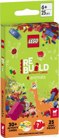 LEGOÇĆ Books ReBuild Activity Cards Animals with over 30 activity cards and 25 [KSIĄŻKA]