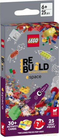 LEGOÇĆ Books ReBuild Activity Cards Space with over 30 activity cards and 25 L [KSIĄŻKA]