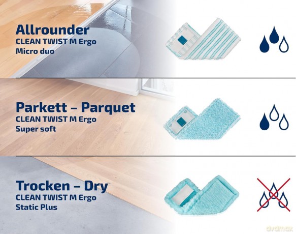 Leifheit: LEIFHEIT Clean Twist M Ergo micro duo Wi