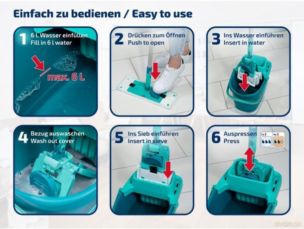 LEIFHEIT Set Power Clean Bodenwischer