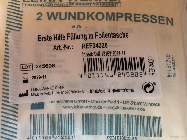 LEINA-WERKE Erste-Hilfe-Nachfźllset, 1 S
