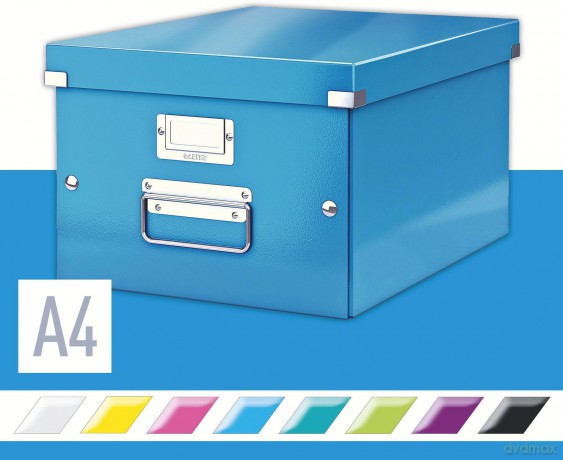 LEITZ Ablagebox A4 blaumetalli