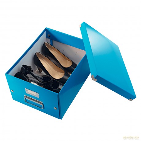 LEITZ Ablagebox A4 blaumetalli