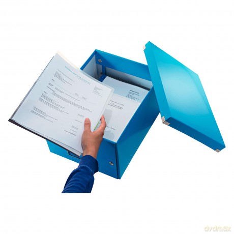 LEITZ Ablagebox A4 blaumetalli