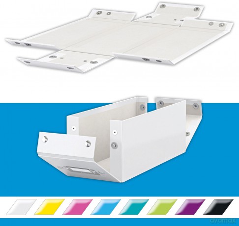LEITZ Ablagebox A4 blaumetalli