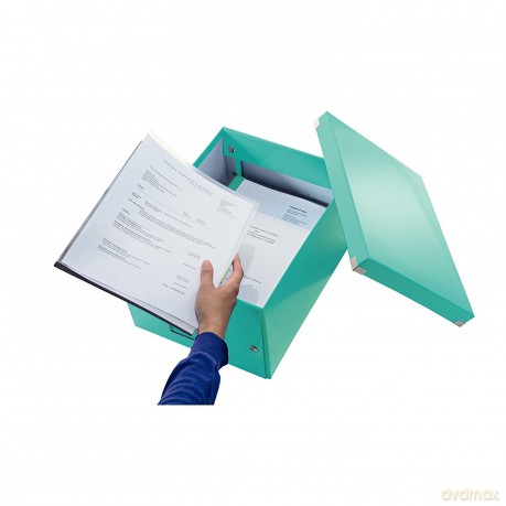 LEITZ Ablagebox A4 Eisblau-Met