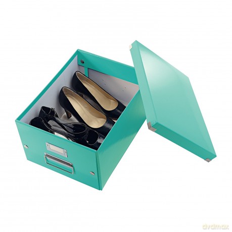 LEITZ Ablagebox A4 Eisblau-Met