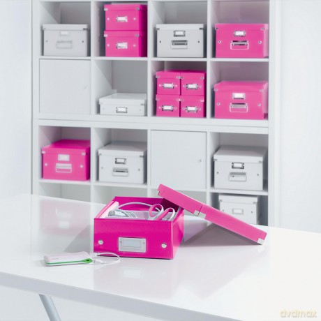 LEITZ Ablagebox A4 pinkmetalli