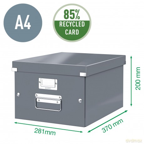 LEITZ Ablagebox A4 pinkmetalli