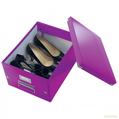 LEITZ Ablagebox A4 violett-Met