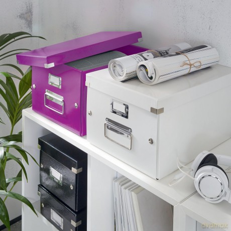 LEITZ Ablagebox A4 violett-Met