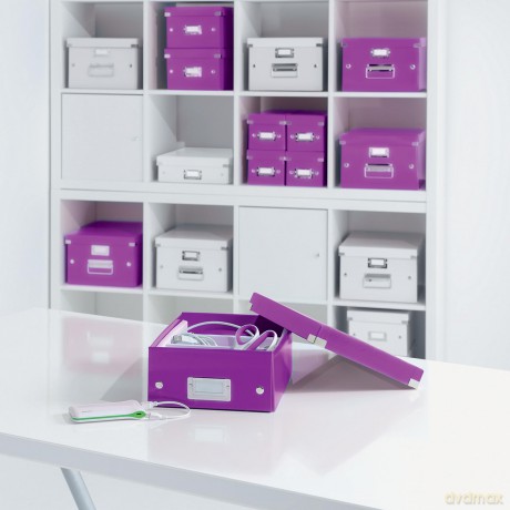 LEITZ Ablagebox A5 violett-Met