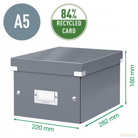 LEITZ Ablagebox A5 violett-Met