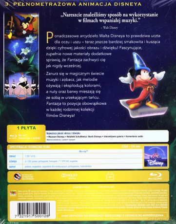 Fantazja (Disney) Czarne charakterki [Blu-Ray]