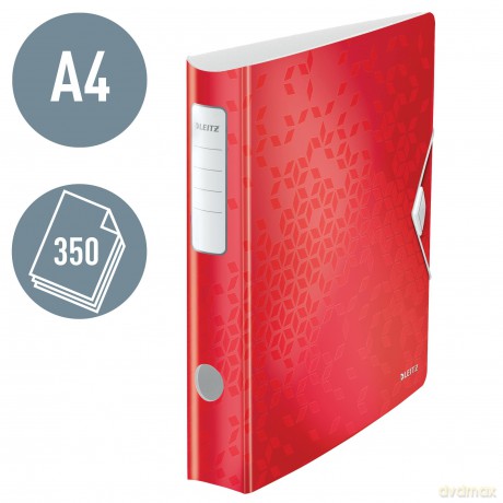 Leitz: LEITZ Active WOW 1107 Ordner rot Kunstst