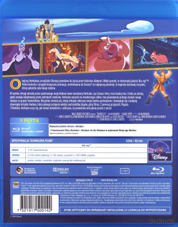 Herkules (Disney) Czarne charakterki [Blu-Ray]