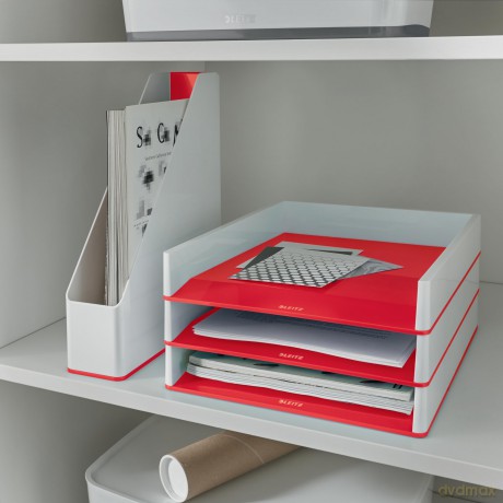 Leitz: LEITZ Briefablage WOW Duo Colour perlwei