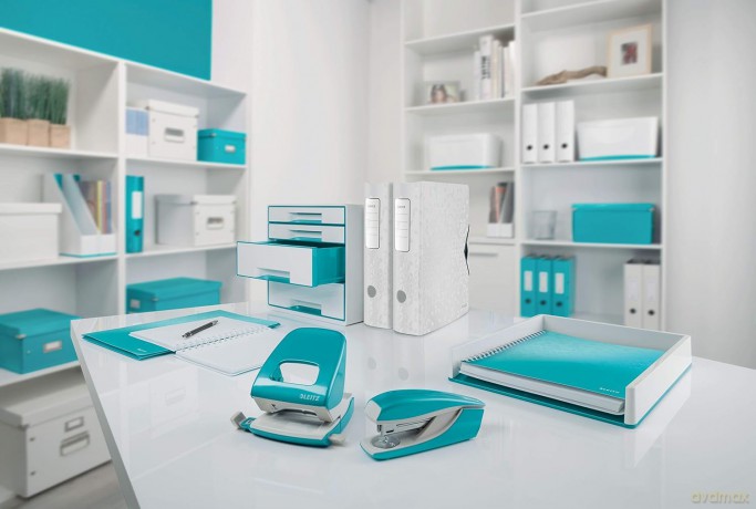 LEITZ Briefablage WOW Duo Colour perlwei