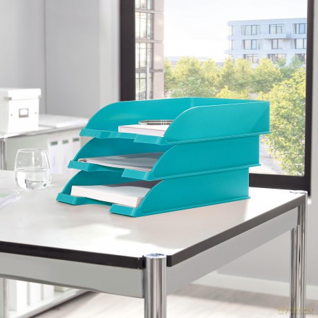 Leitz: LEITZ Briefkorb WOW Eisblau-Me