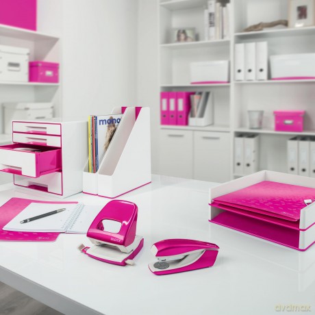 Leitz: LEITZ Briefkorb WOW pink-Metal
