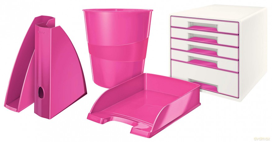 Leitz: LEITZ Briefkorb WOW pink-Metal