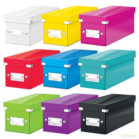 LEITZ CD Ablagebox blaumetalli