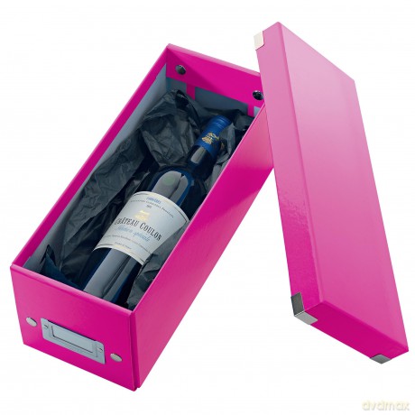 LEITZ CD Ablagebox pinkmetalli