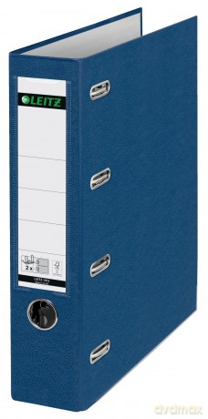 LEITZ Doppelordner blau Karton 7,5 cm