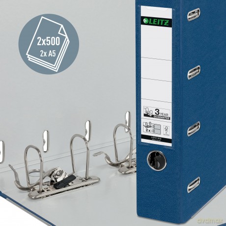 LEITZ Doppelordner blau Karton 7,5 cm