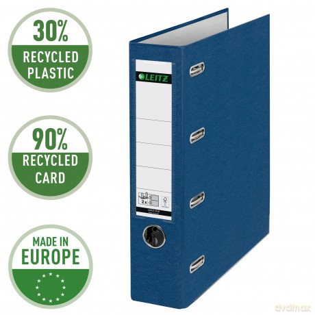 LEITZ Doppelordner blau Karton 7,5 cm