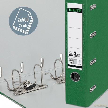 LEITZ Doppelordner grźn Karton 7,5 cm