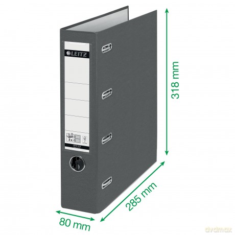 LEITZ Doppelordner grźn Karton 7,5 cm
