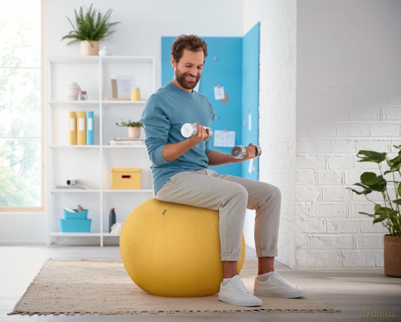 LEITZ Ergo Cosy Sitzball gelb 65,0 cm