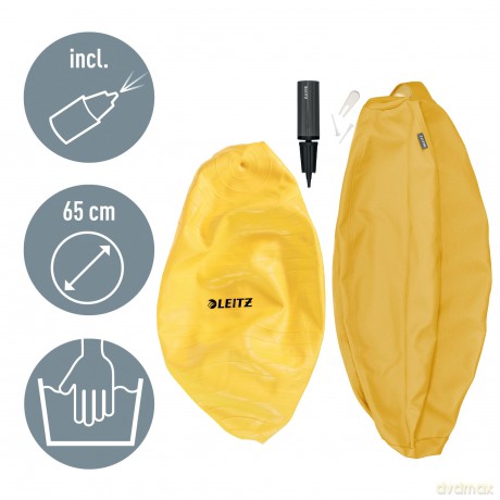 LEITZ Ergo Cosy Sitzball gelb 65,0 cm