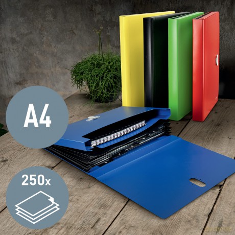 Leitz: LEITZ Fchermappe Recycle 5 Fcher rot