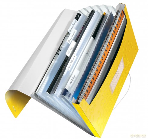 LEITZ Fchermappe WOW 4589 6 Fcher gelb