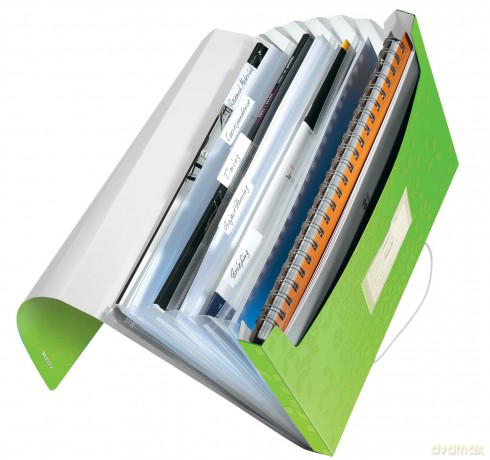 LEITZ Fchermappe WOW 4589 6 Fcher grźn